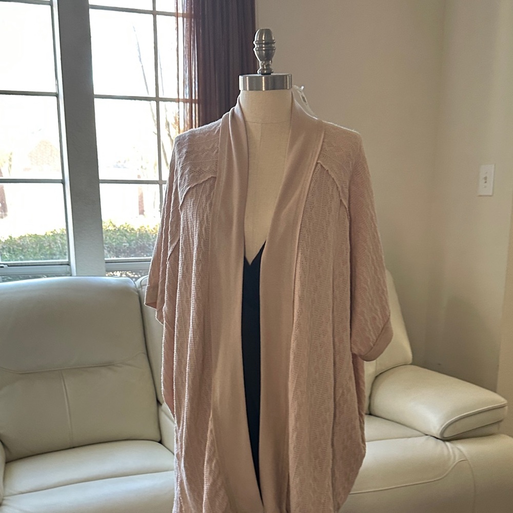 Daytrip Pink Open-Front Cardigan